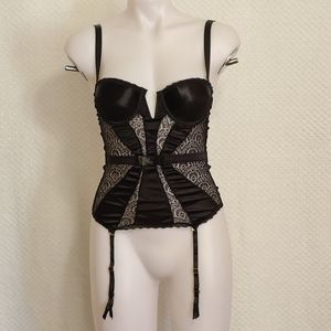 Seven 'till Midnight | S | Satin and Lace Bustier